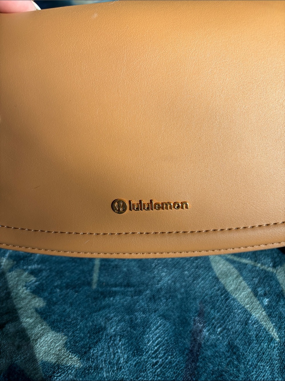lululemon Cactus “Leather” Mini Bag Small Tan Purse with Coin Pouch - Picture 4 of 13